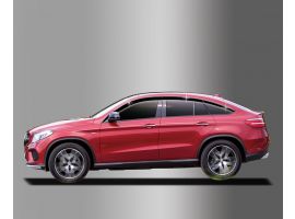 Дефлекторы (ветровики) окон темные из 6 частей для Mercedes-Benz GLE CLASS COUPE 2017-2024