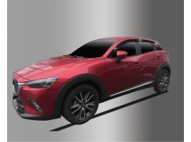 Дефлекторы (ветровики) на боковые окна темные для Mazda CX3