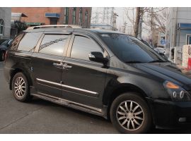 Декоративные накладки кузова Дефлекторы (ветровики) окон KIA CARNIVAL (UP, GQ, VQ) 2005-2014