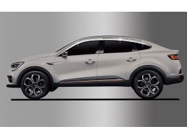 Дефлекторы (ветровики) окон хромированные из 6 частей Renault Arkana 2019-2022