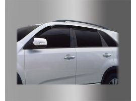 Декоративные накладки кузова Дефлекторы (ветровики) окон для KIA Sorento 2009-2020