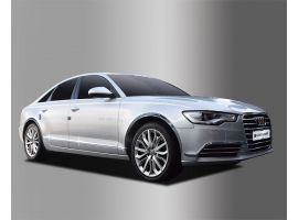 Ветровики (Дефлекторы) Накладки (молдинги) хромированные на двери Audi A6 / C7