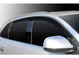 Дефлекторы (ветровики) окон черные для Audi Q5 2008-2011