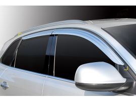 Хромированные дефлекторы (ветровики) окон для Audi Q5 2008-2011