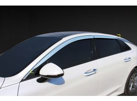Хромированные дефлектора (ветровики) на боковые стекла для KIA Optima K5 2020-2023