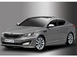 Дефлекторы капота (Мухобойки) Дефлекторы окон хромированные KIA Optima K5 TF 2011-2015