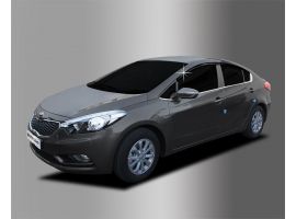 Ветровики (Дефлекторы) Дефлекторы (ветровики) окон темные KIA K3 CERATO 2013-2017