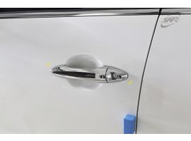 Накладки ручек дверей хромированные с карбоновой вставкой KIA K3 CERATO 2013-2017
