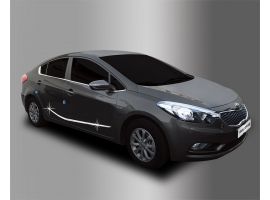 Хромированные молдинги на двери KIA K3 CERATO 2013-2017